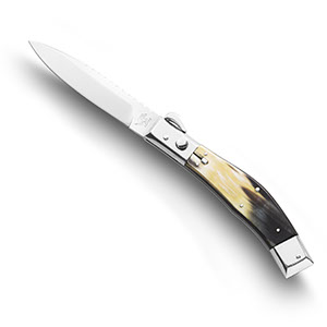 Closable knife handmade in italy by Coltellerie Lepre, Maniago. Stainless steel blades, high quality finishes